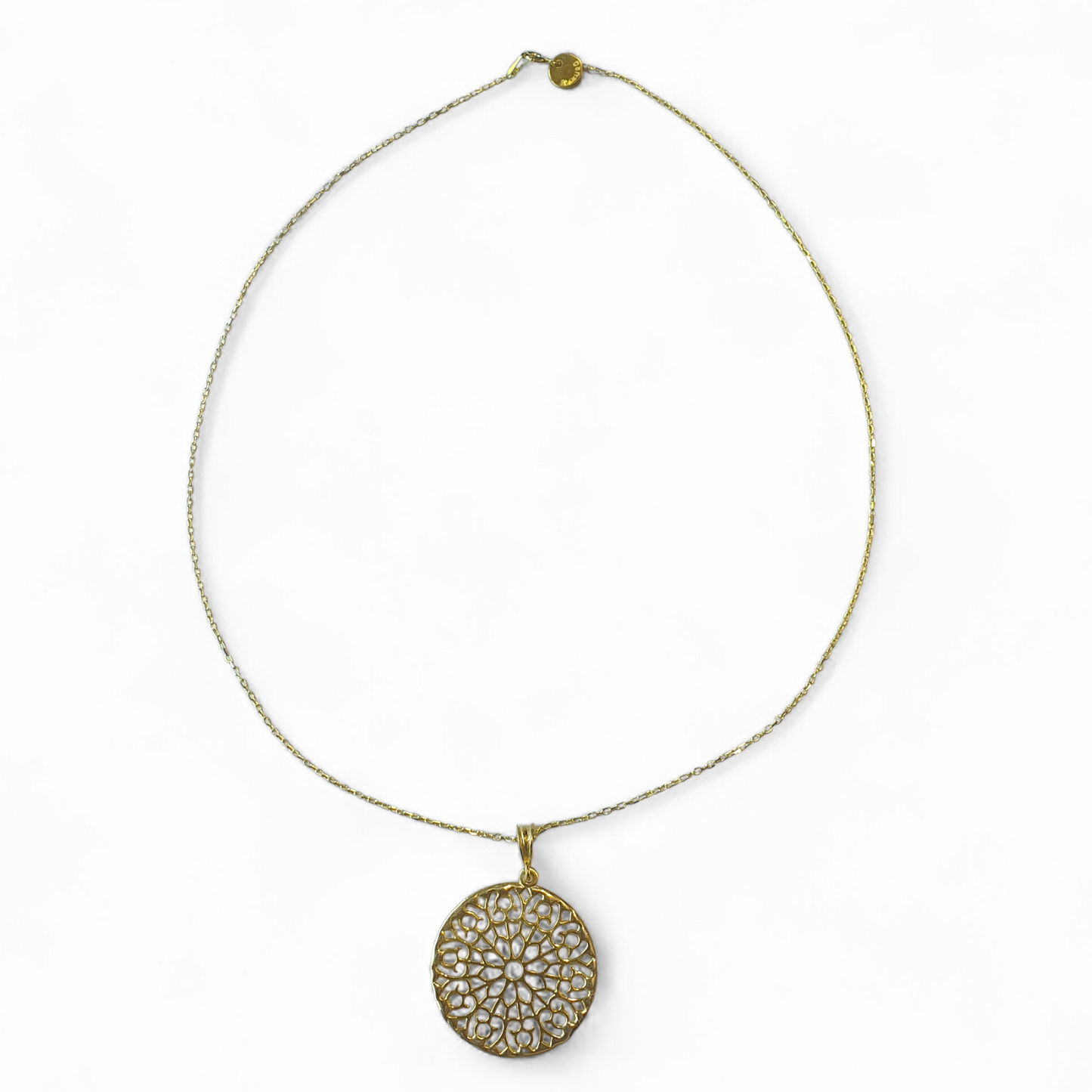 COLLAR MANDALA PLATA 925