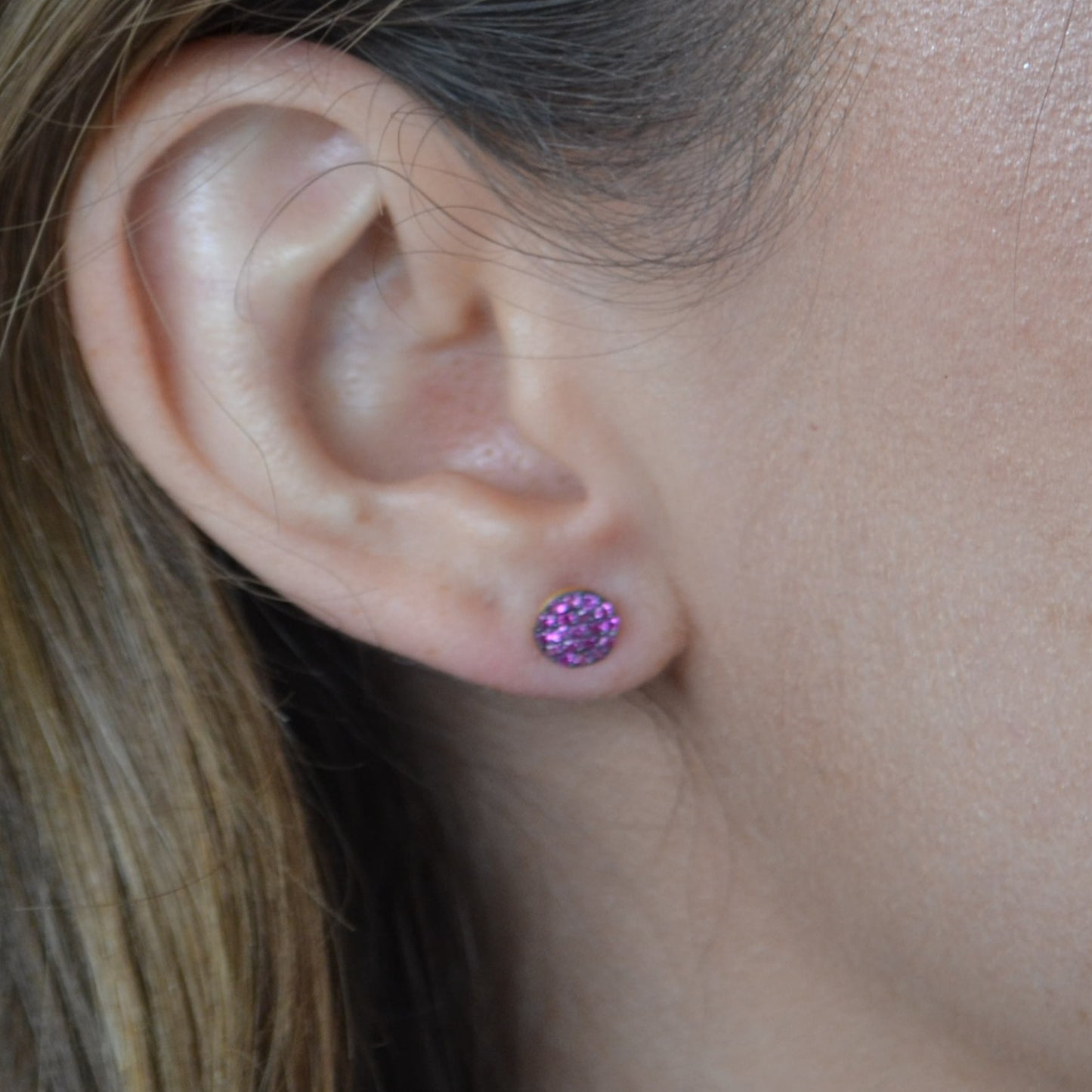 ARO LORE FUCSIA PLATA 925