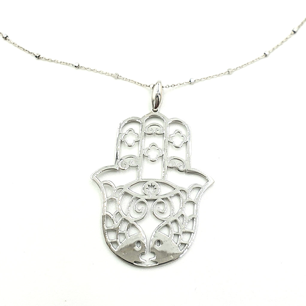 COLLAR HAMSA PLATA 925