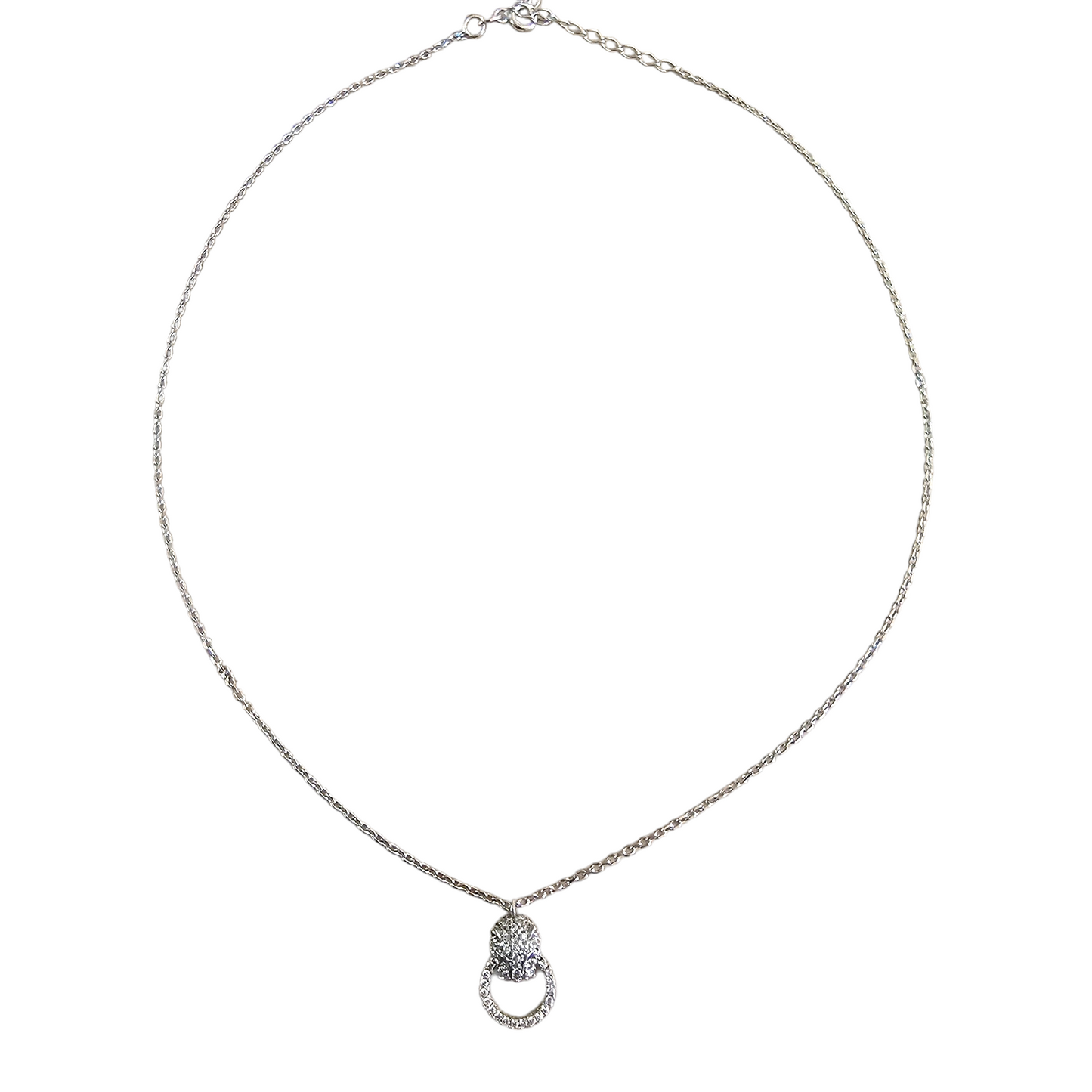 COLLAR MINI PANTER PLATA 925
