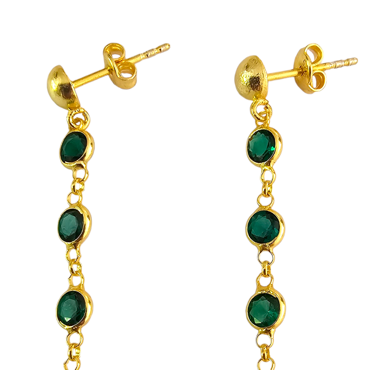 ARO DAFNA VERDE PLATA 925