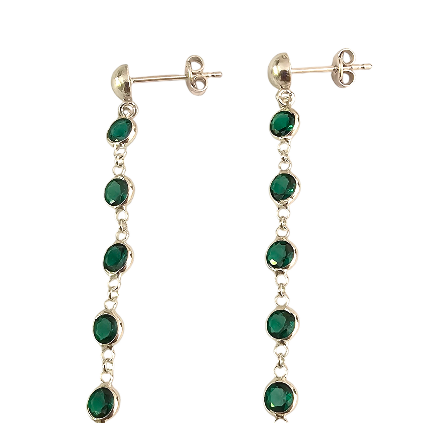 ARO DAFNA VERDE PLATA 925