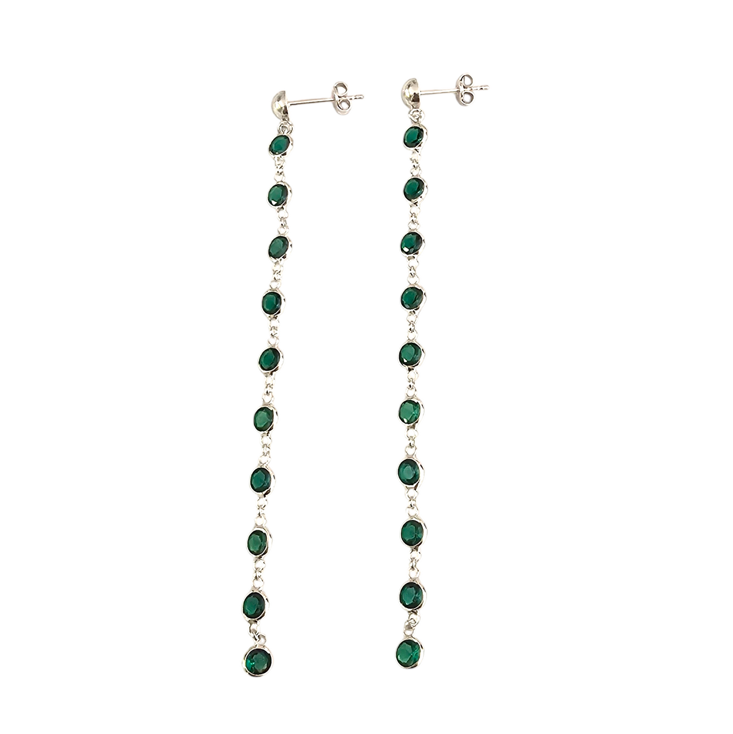 ARO DAFNA VERDE PLATA 925