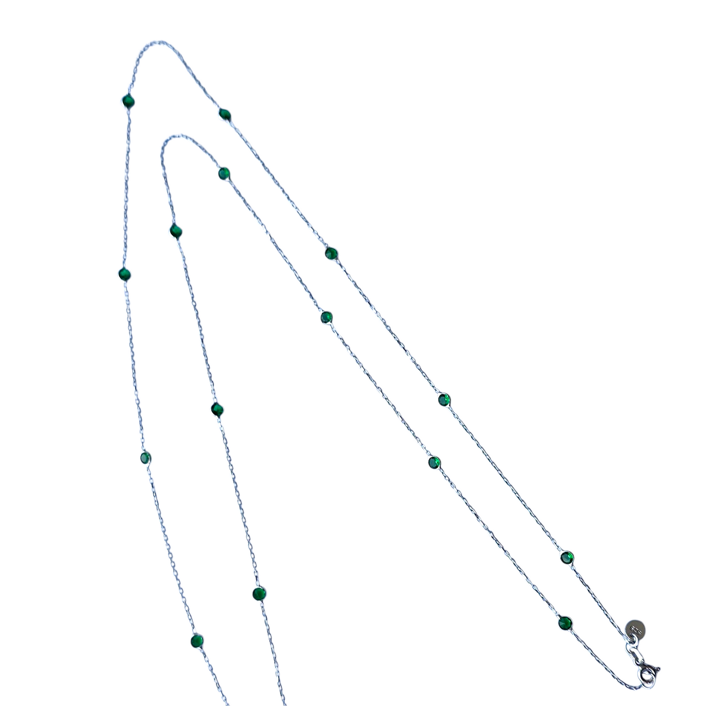 COLLAR TIFFANY YESIL PLATA 925