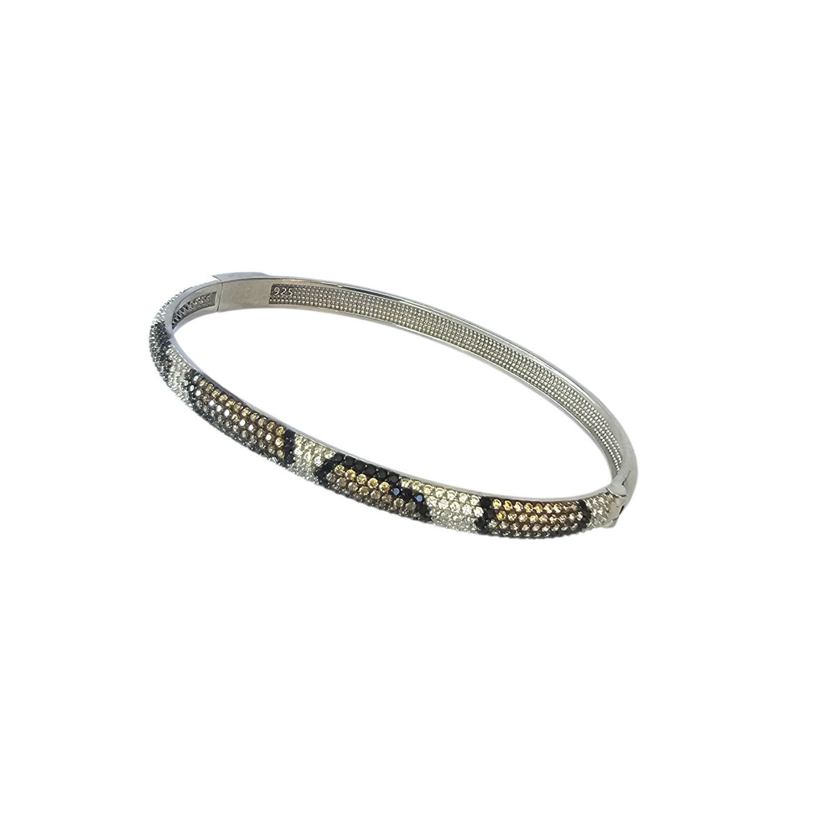 PULSERA ESCLAVA LEOPAR PLATA 925