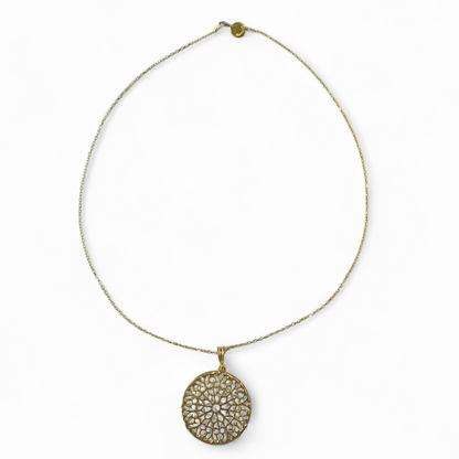 COLLAR MANDALA PLATA 925
