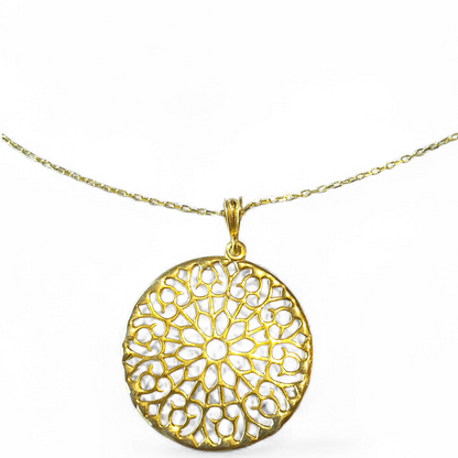 COLLAR MANDALA PLATA 925