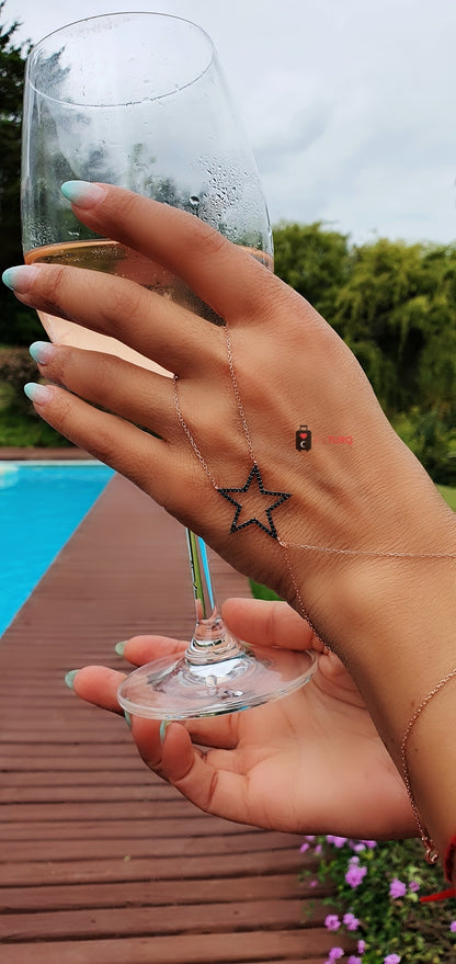 PULSERA ANILLO STAR R PLATA 925