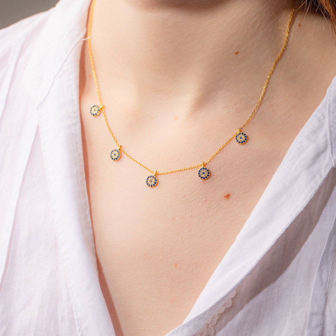 COLLAR GULISTAN PLATA 925 DORADO