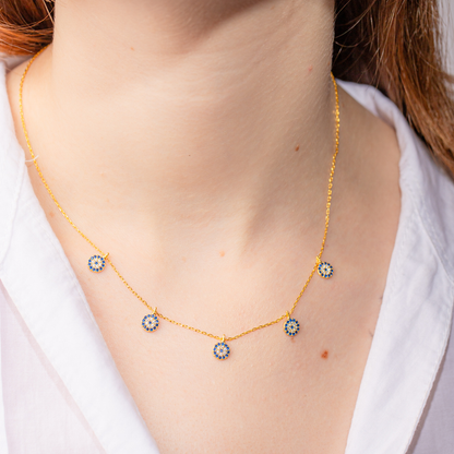 COLLAR GULISTAN PLATA 925 DORADO