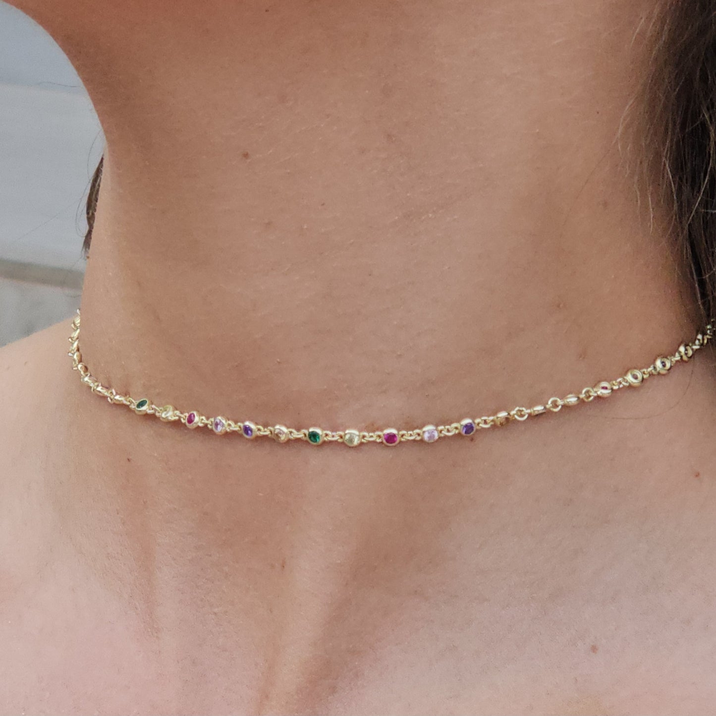 CHOKER HANDE  PLATA 925