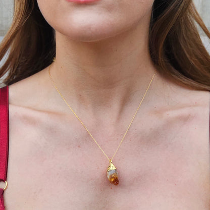 COLLAR CITRIN D PLATA 925