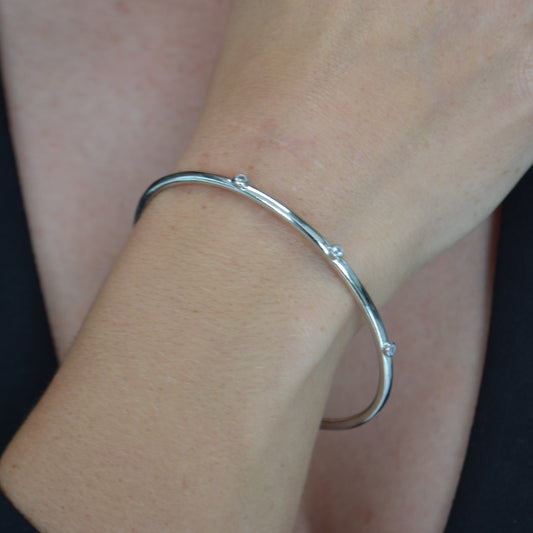PULSERA ESCLAVA JAVI PLATA 925