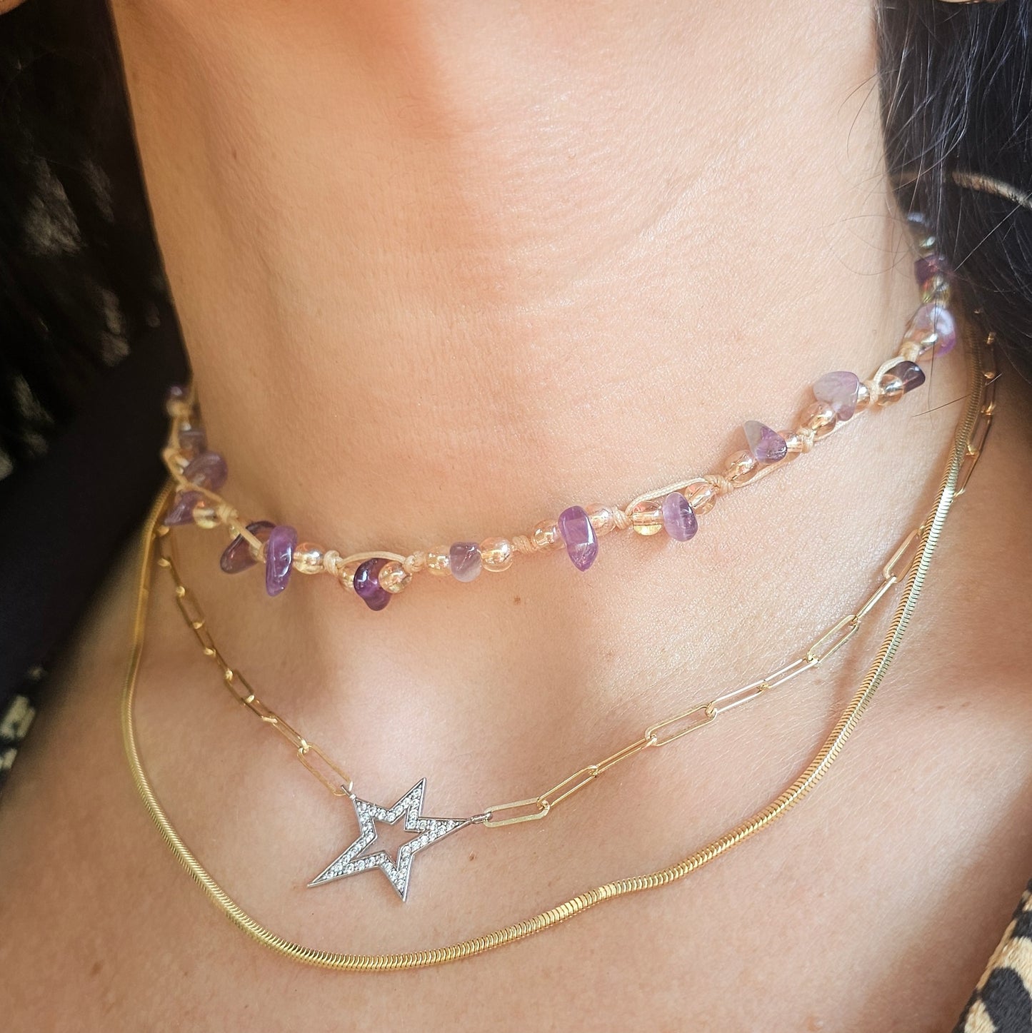 COLLAR COLOMBIA AMATISTA