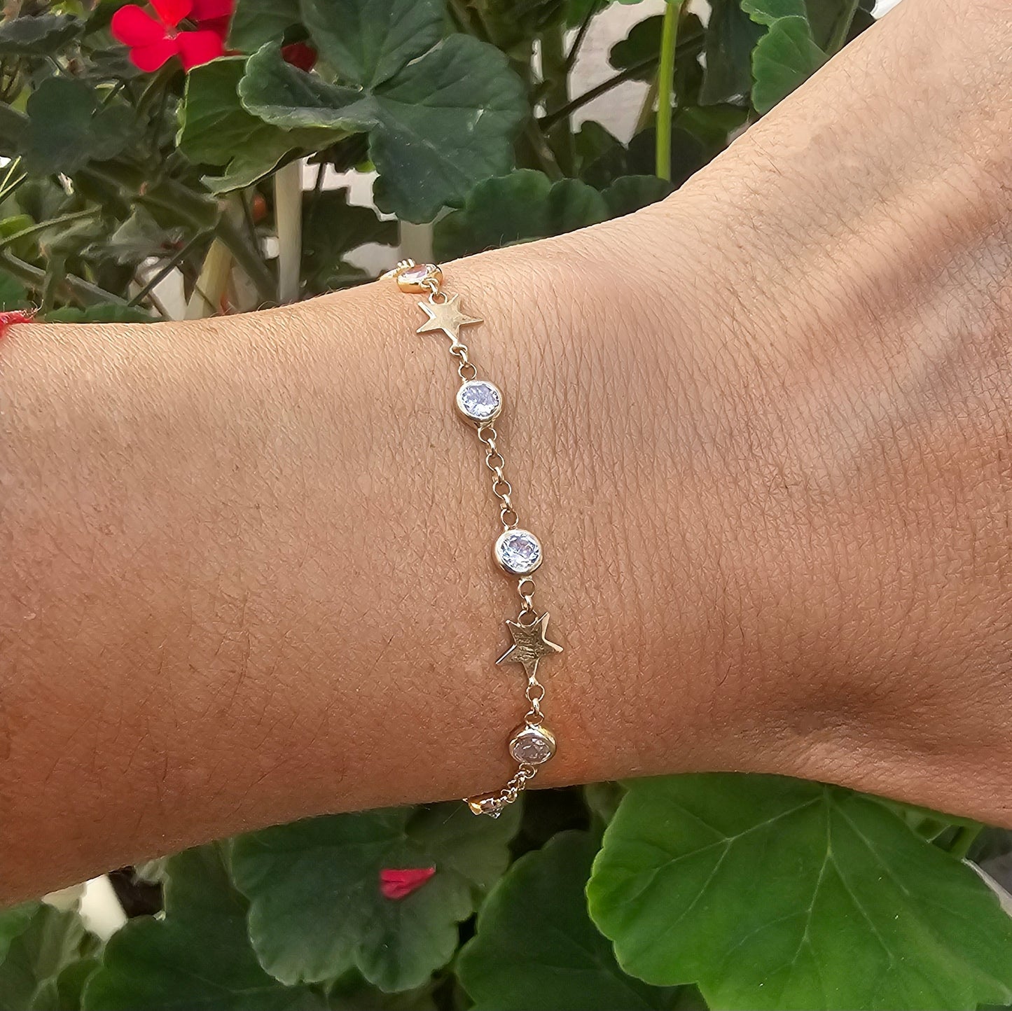 PULSERA STAR ZIRCON PLATA 925