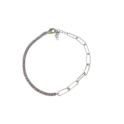 PULSERA LILA ROYALE PLATA 925