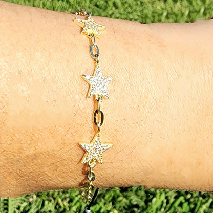 PULSERA YILDIZ D PLATA 925