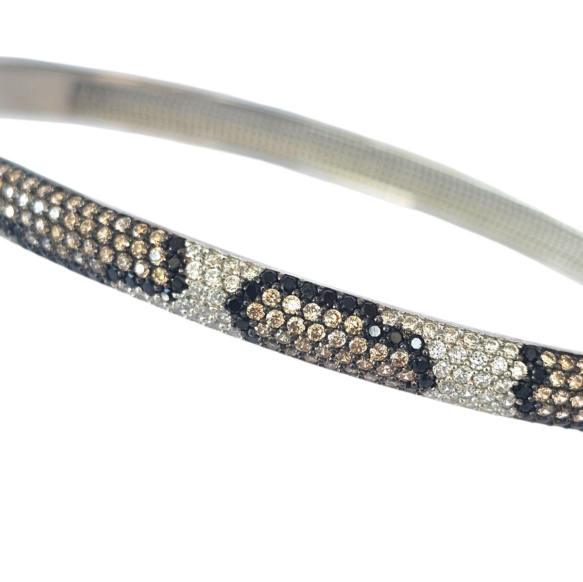 PULSERA ESCLAVA LEOPAR PLATA 925