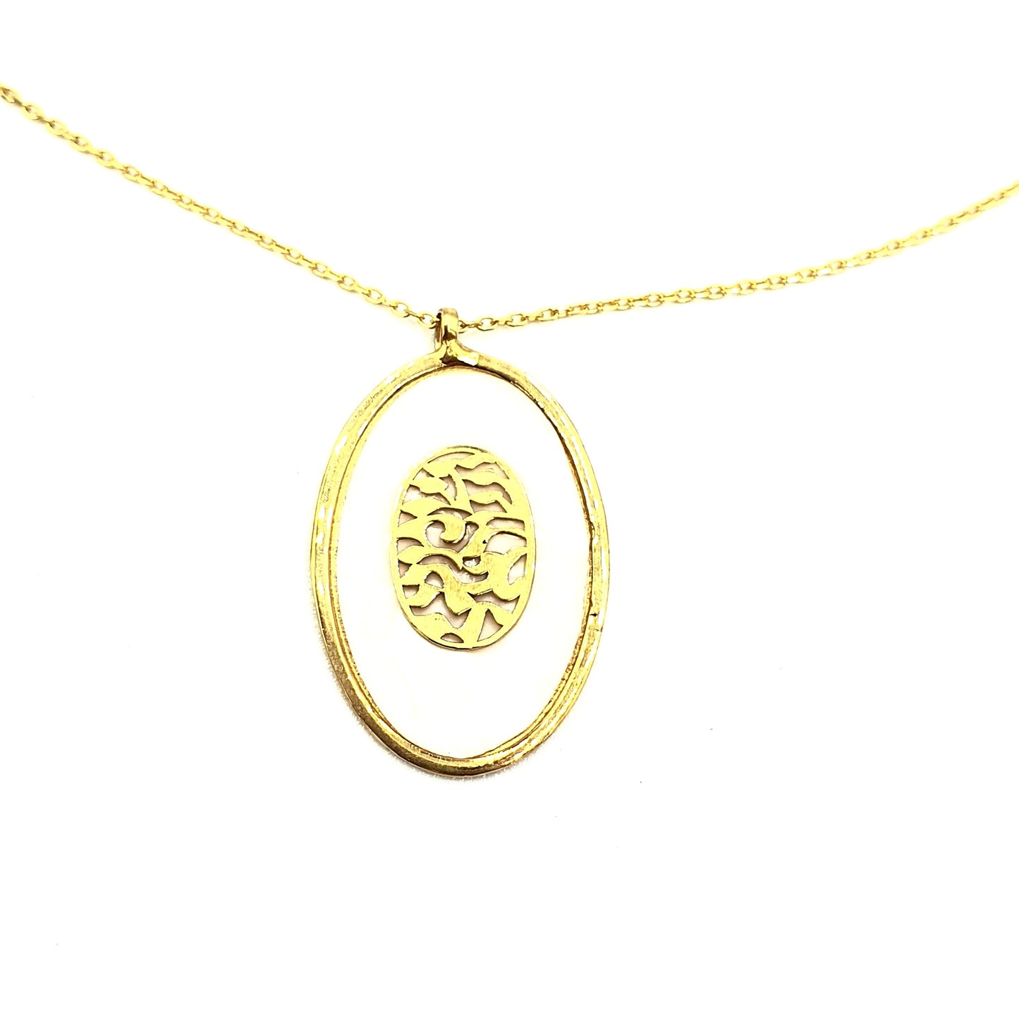 COLLAR SHEMA ADAM NACAR PLATA 925