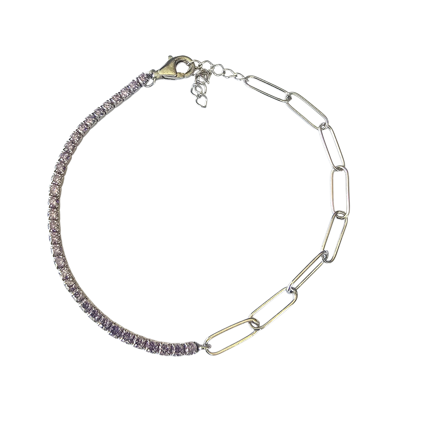 PULSERA LILA ROYALE PLATA 925
