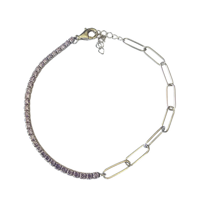 PULSERA LILA ROYALE PLATA 925