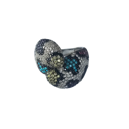 ANILLO RENKLI KISKAC PLATA 925