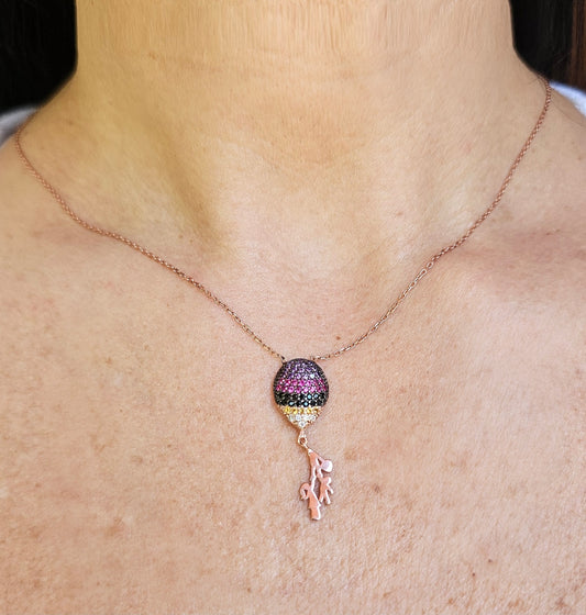 COLLAR MOZAIK PLATA 925