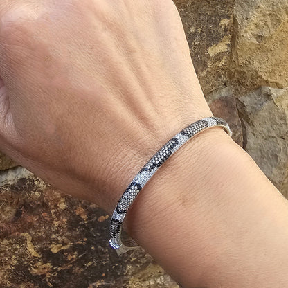 PULSERA ESCLAVA LEOPAR PLATA 925