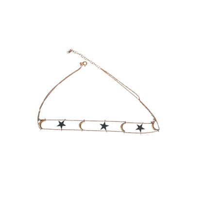 COLLAR CHOKER AY MASALI R PLATA 925