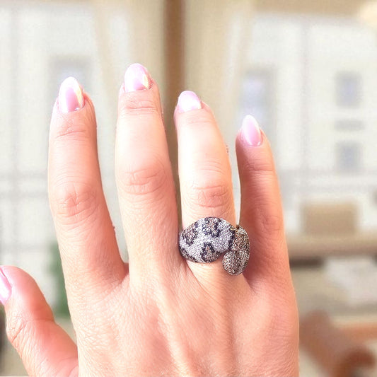 ANILLO LEOPAR PLATA 925