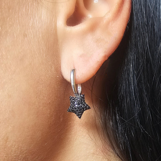 ARO MERYEM SIYAH PLATA 925