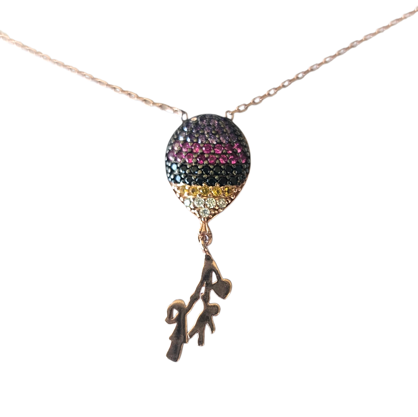 COLLAR MOZAIK PLATA 925