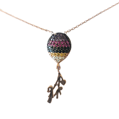 COLLAR MOZAIK PLATA 925