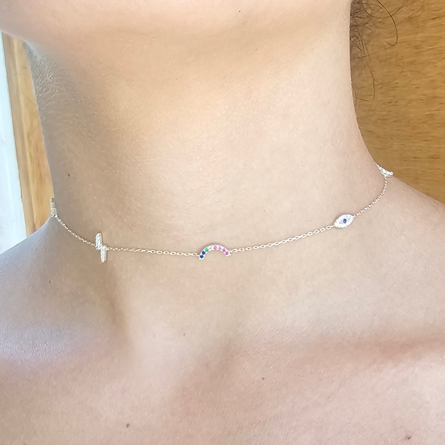 COLLAR CHOKER LATIFE PLATA 925