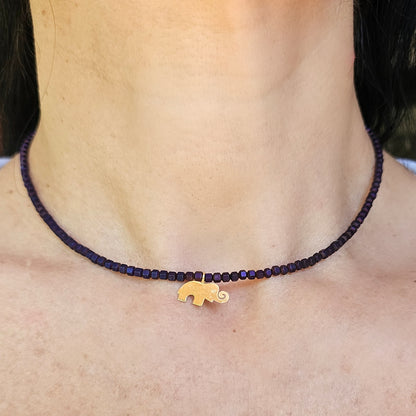 COLLAR HEMATITA TILCIM PLATA 925