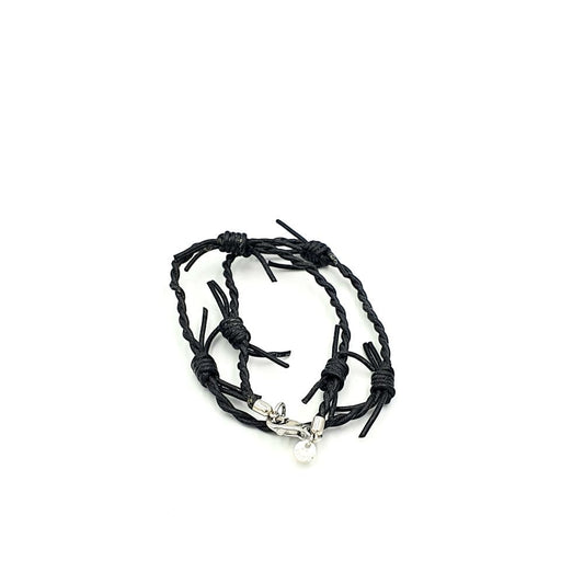 PULSERA HOMBRE DERI N PLATA 925