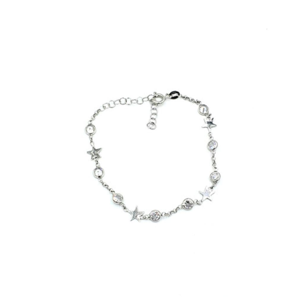 PULSERA STAR ZIRCON PLATA 925