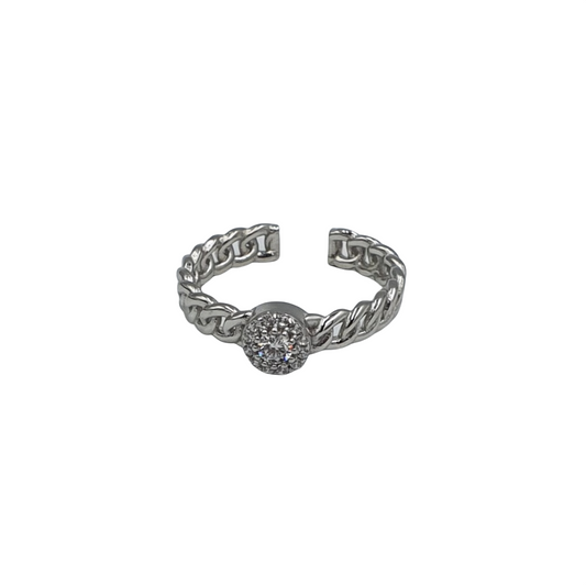 ANILLO AJUSTABLE MANISA PLATA 925