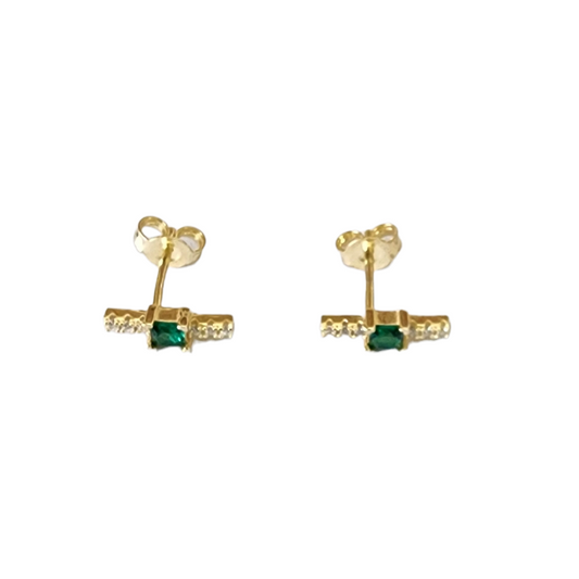 ARO VAY VERDE PLATA 925